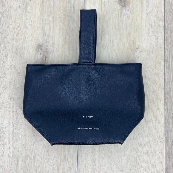 Brandon Maxwell For Merit Vegan Leather Clutch Handbag - Picture 4 of 14